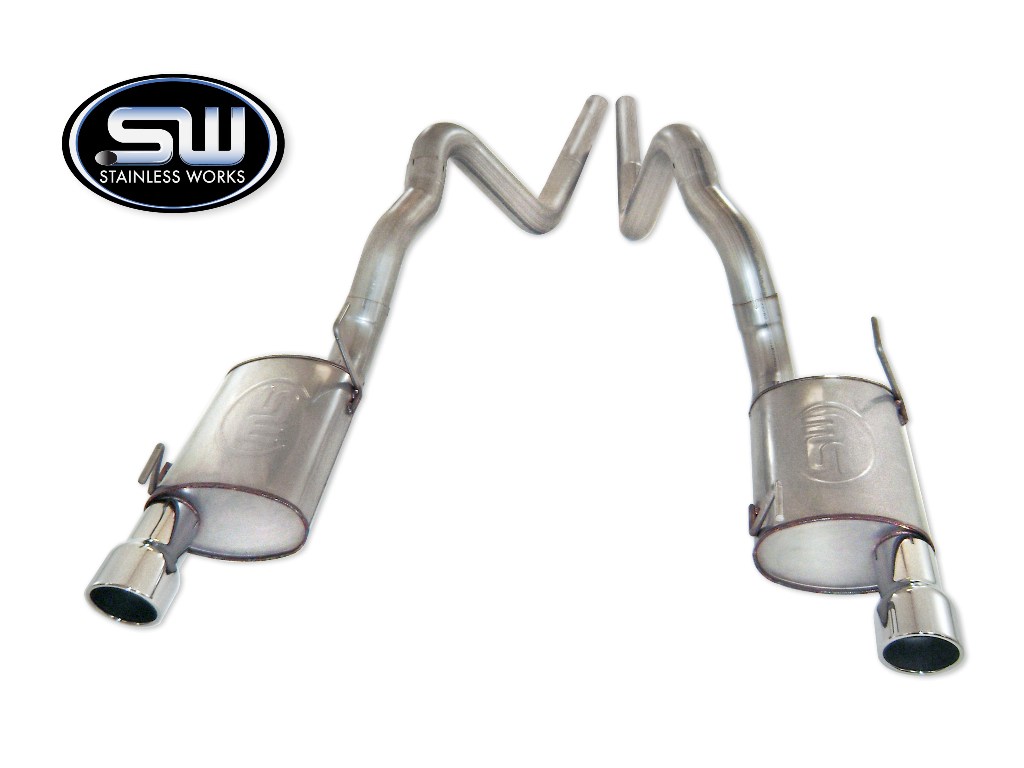 2007-2010 Ford Mustang Shelby GT500 Stainless Works Catback Exhaust
